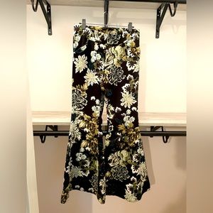 INC Womens Floral Flare Dress Pants Size 8